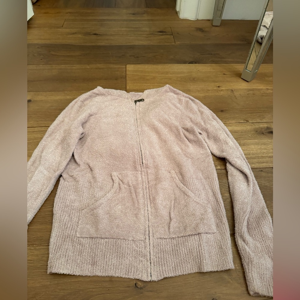BAREFOOT DREAMS JACKET - Light Pink/Cream